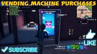 Vending Machine Purchases - Fortnite Milestone