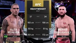ALEX PEREIRA v MERAB DVALISHVILI / Men's Openweight Tournament Last 256 / UFC 3