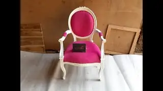 Sofa 1 Dudukan Modern Vintage ShabbyChic Warna Pink Rococo