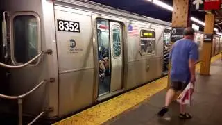 MTA R160A (L) Train at 6 Avenue Subway Station