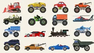 Vehicles Collection 1 | 50+ Pixel Art Animation in 15 Min
