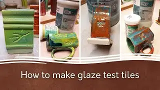 How to make glaze test tiles | Relyef pottery tools