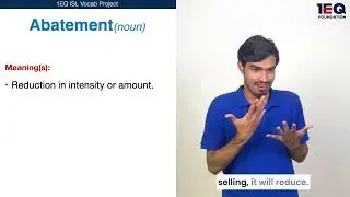 Abatement | 1EQ ISL Vocab