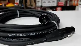 Cabo de Microfone SANTO &Acirc;ngelo com conectores Canon  macho e f&ecirc;mea  importado