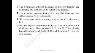 Josephus Problem in Data Structure