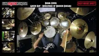🥁 Green Day Boulevard Of Broken Dreams DRUM COVER | Drum Sheet Music Boulevard Of Broken Dreams