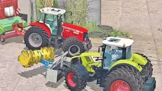Farming Simulator 15 Massey Ferguson 6480 + Claas Axion 850 + NH T7.250 | Cut and Pick-Up Grass