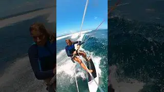 Big crash 🙈 #kiteboarding #wavekite #slingshotkite @slingshotsports
