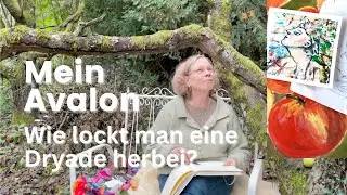 Ich male das Naturwesen im Garten