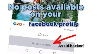 No Posts Available - Facebook Profile 2022