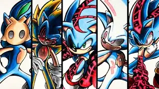 Drawing Sonic Characters - Compilation 47