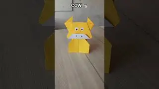 COW ORIGAMI TUTORIAL| HOW TO MAKE COW ORIGAMI PAPER CRAFT| STEP BY STEP FOLDING| ART