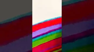 ASMR Coloring Abstract Stripes | Smooth Marker on White Paper