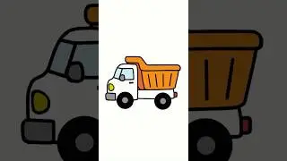 How to Draw a Dump Truck| Easy Drawing Tutorial for Kids 🚚