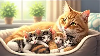 Mama Cat Takes Care Of Sick Kittens Back to Health &ndash; Heartwarming Home Cat Story 😿❤️🐾