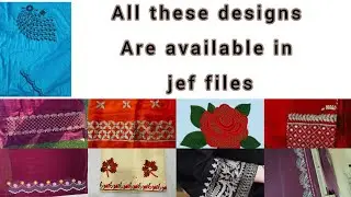 new computrized designs 2023//designs for janome machine//jef designs