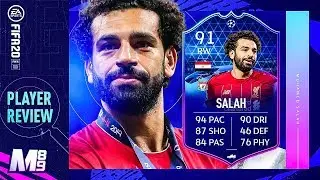 FIFA 20 TOTGS SALAH REVIEW | 91 TOTGS SALAH PLAYER REVIEW | FIFA 20 Ultimate Team