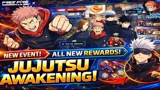 Free Fire New Event 🔥 // All New Rewards 😎 // Free Fire Jujutsu Awakening Event // #freefire #event 