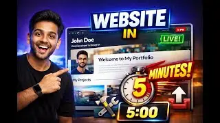 I Built & Hosted a Portfolio Website in Just 5 Minutes 🤯