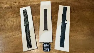 Apple Watch Leather Link Bands Unboxing (Midnight) and Long Term Review (Baltic Blue-Sequoia Green)