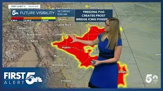 Freezing fog to create frost in the plains on Saturday morning