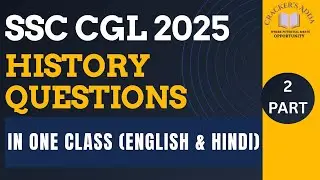 ALL HISTORY QUESTIONS ASKED IN SSC CGL EXAM 2025 | HINDI AND ENGLISH | PART 2 #ssc