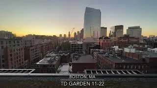 Boston Massachusettes - Timelapse - View from Boston Garden