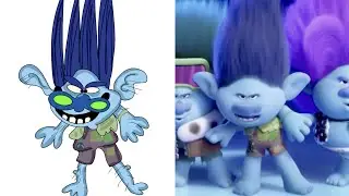 Trolls 3, the little mermaid , Elio , elemental , sing 2 drawing memes - skibidi toilet cat memes