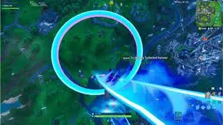 Fortbyte #4 Location - Accessible skydiving through rings Loot Lake Plasma Trail