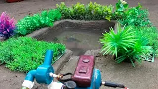 Fishing Exciting Science Project Using Mini Water Pump - Water Pump Fishing From Field