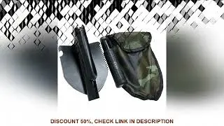 Multi-functional folding car-mounted four-in-one stainless steel shovel for camping and outdoor use