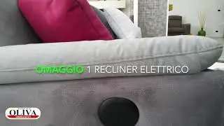 Divani in offerta, Salotto Cuborosso Katrina 3+2 con Recliner elettrico 1.590&euro;