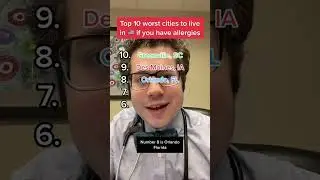 Worst places to live if you have allergies #allergies #doctor #unitedstates