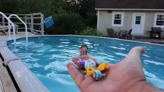Diving for Shopkins with Gaby
