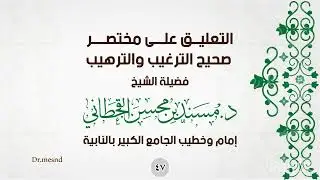 التعليق على مختصر صحيح الترغيب والترهيب ٤٧