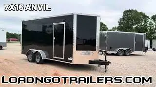 7x16 Anvil Enclosed Trailer (7&rsquo; Interior)
