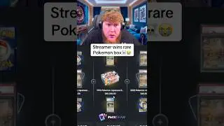 Streamer wins rare Pokemon box☠️😭 #packdraw #pokemon #gambling#gamble #bigwin #foryou