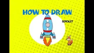How to draw a Rocket Space Ship - Learn to Draw - ART LESSON