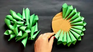 Банан из цветов / поделки из бумаги / бумажный цветок-банан / поделки из бумаги / поделки из картона