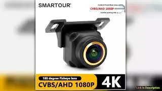 Smartour HD Vehicle Rear Front Side View Camera CCD FishEye Lens Night Vision Waterproof Universal