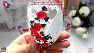 Premium shopping tip: set of 4 hand-painted wedding champagne glasses (brides and grooms)