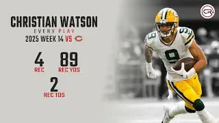 Christian Watson Week 14 Highlights | Every Target and Catch vs Bears