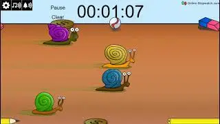 2 Minute Snail Racing Timer (fast)