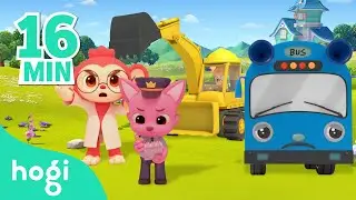 [ALL] Sing Along with Hogi Season 4 | Bus & Car Songs | Rhymes for Kids | Pinkfong & Hogi