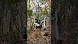 Building fire road, runoff trails