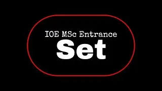 IOE MSc Entrance | Math | SET | Chapter 1.1.A