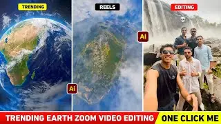 Instagram trending earth zoom reels editing | Earth zoom video editing | Earth zoom reels tutorial