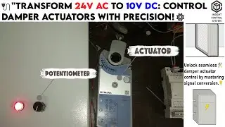 Convert 24V AC to 10V DC | Signal Conversion Kit for Damper Actuator Control 🔧💡
