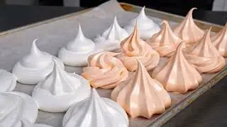 Perfect Meringue Cookies at Home! Easy 4-Ingredient Recipe for Chewy Kisses