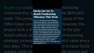 Husky Inu's (HINU)Next Price Jump Will See Token Value Rise To $0.00019126 #cryptofacts #crypto